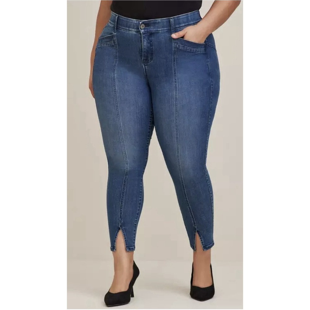 Torrid Bombshell Skinny Jeans Womens 22S Super Soft Stretch Blue Denim Plus Size